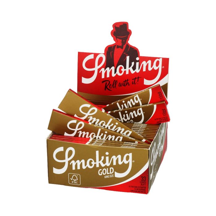 Smoking Gold Vloei | King-Size Slim main product photo