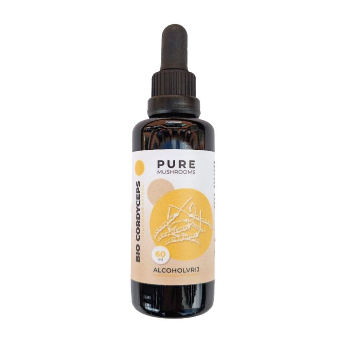 Cordyceps Paddenstoelen Extract Alcoholvrij Bio (Pure Mushrooms) 60ml main product photo