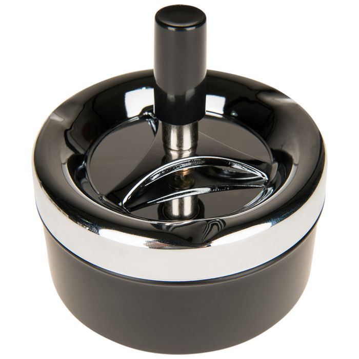 Ronde Draai Asbak - Zwart (90 mm) main product photo
