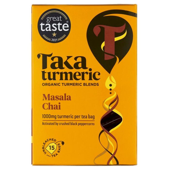 Kurkuma Thee Masala Chai Bio (Taka Turmeric) 15 zakjes main product photo