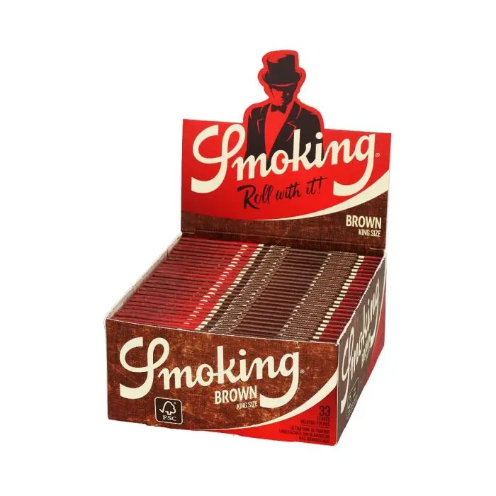 Smoking Brown Vloei Ongebleekt | King-Size Slim