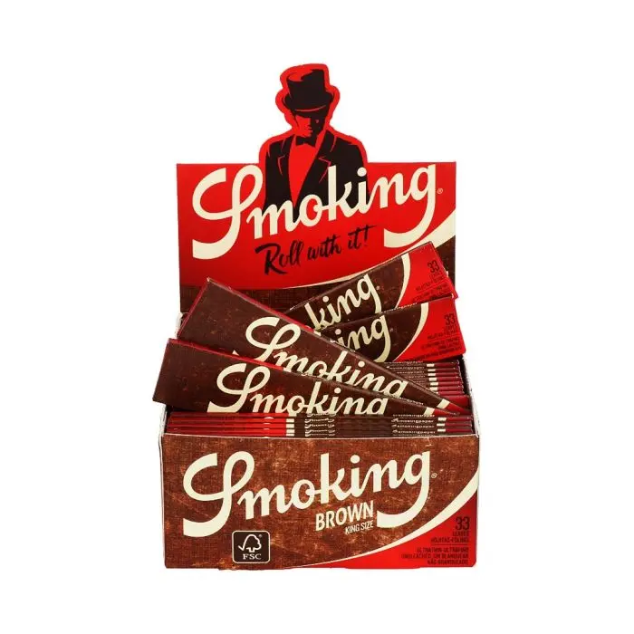 Smoking Brown Vloei Ongebleekt | King-Size Slim