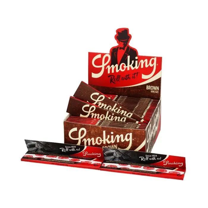 Smoking Brown Vloei Ongebleekt | King-Size Slim