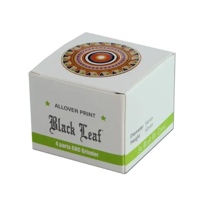 Aluminium Totem Grinder 4-delig (Black Leaf) 54 mm
