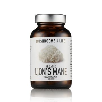 Lion’s Mane [Hericium erinaceus] Biologisch (Mushrooms4Life) 60 capsules