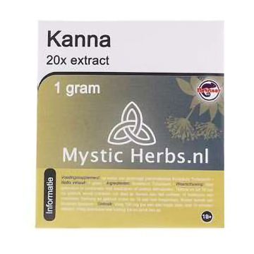 Kanna extract 20X [Sceletium tortuosum] (Mystic Herbs) 1 gram