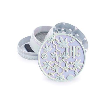 Aluminium Grinder 4-delig | THC-molecuul (Fire-Flow) 50 mm