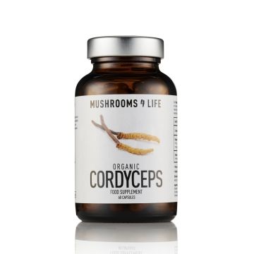 Cordyceps [Ophiocordyceps sinensis] Biologisch (Mushrooms4Life) 60 capsules