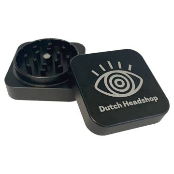 Vierkante Grinder 2-delig (Dutch-Headshop) 53 mm