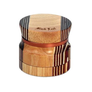 Houten Grinder 4-delig (Black Leaf) 60 mm