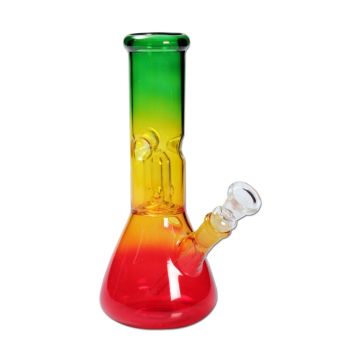 Glazen Percolator Mini Bong | Rasta