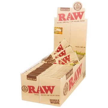 RAW Organic Hemp Vloei | Single Wide