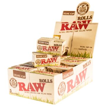 RAW Organic Hemp Rolvloei 5 meter | King-Size Slim