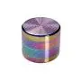 Metalen Grinder Olie Kleur Geribbeld 4-delig (Black Leaf) 50 mm