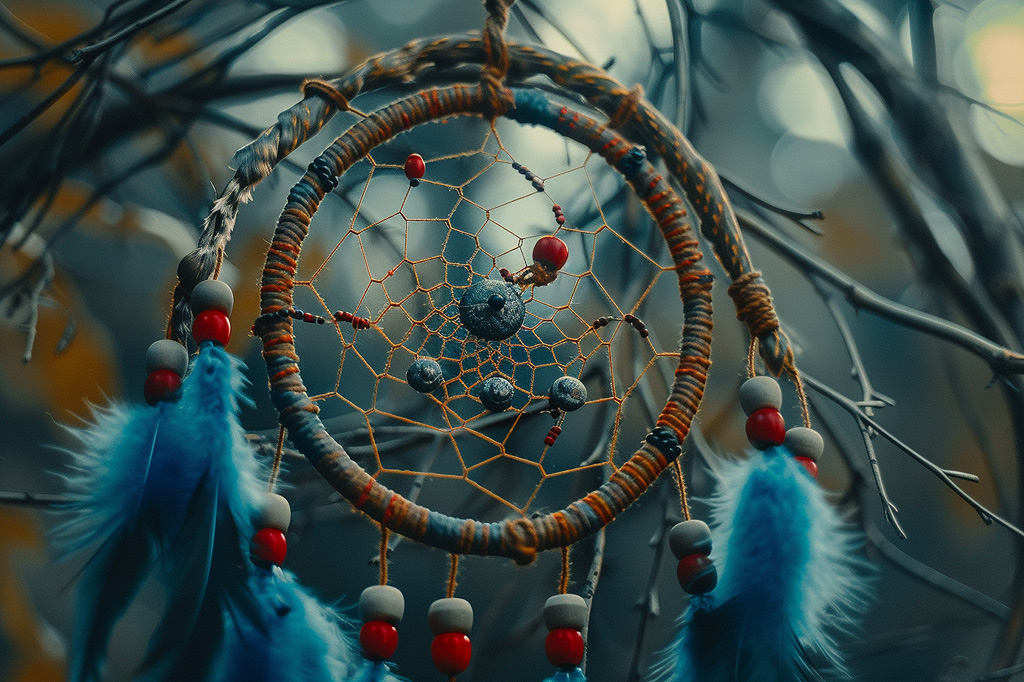 Een traditionele dream catcher.