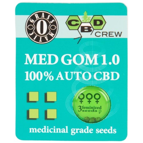 MED GOM 1.0 Autoflower (Grass O Matic / CBD Crew) 3 zaden Dutch Headshop